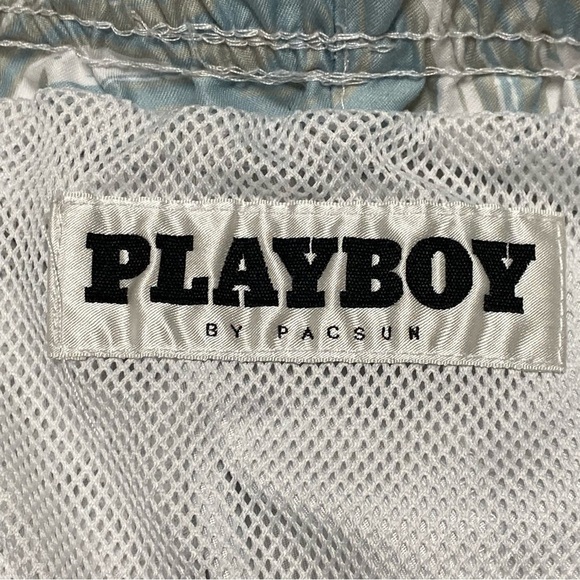 Playboy By PacSun Swim Trunks Men’s Size Medium Marble Swim Short Trunks - Picture 13 of 15